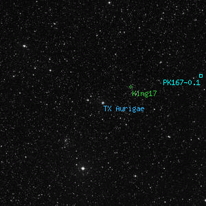 DSS image of TX Aurigae