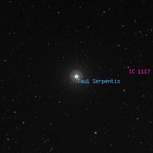 DSS image of Tau1 Serpentis