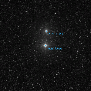 DSS image of Tau2 Lupi