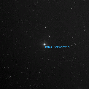 DSS image of Tau3 Serpentis