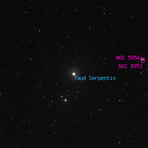 DSS image of Tau4 Serpentis