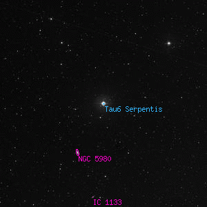DSS image of Tau6 Serpentis