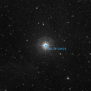 DSS image of Tau Orionis