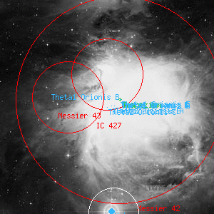 DSS image of Theta2 Orionis C