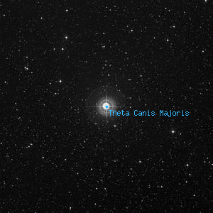 DSS image of Theta Canis Majoris