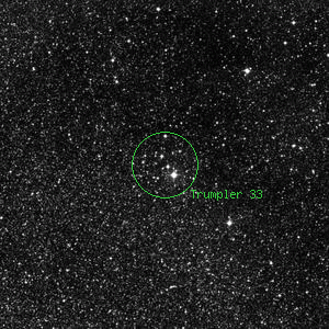 DSS image of Trumpler 33