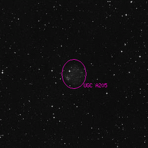 DSS image of UGC A205