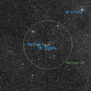 DSS image of U Sagittarii