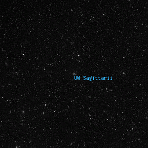DSS image of UW Sagittarii