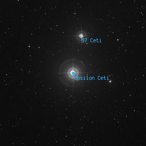 DSS image of Upsilon Ceti