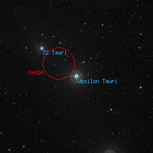DSS image of Upsilon Tauri