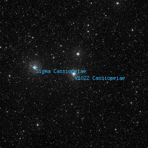 DSS image of V1022 Cassiopeiae