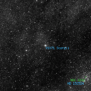 DSS image of V1071 Scorpii