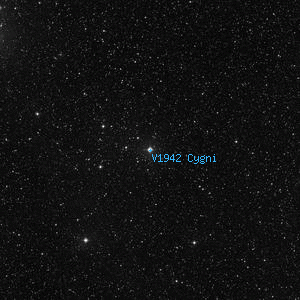 DSS image of V1942 Cygni