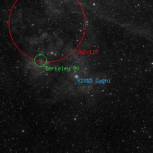 DSS image of V2015 Cygni