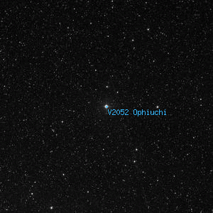 DSS image of V2052 Ophiuchi