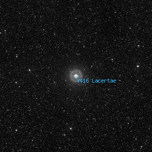 DSS image of V416 Lacertae
