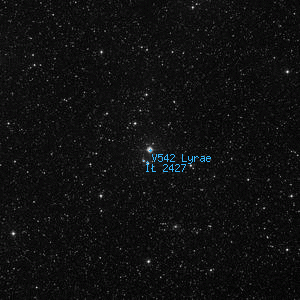 DSS image of V542 Lyrae
