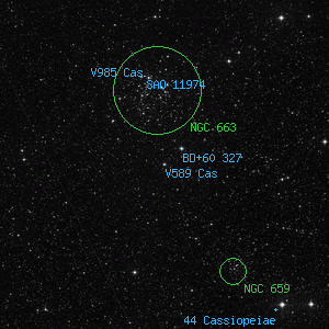 DSS image of V589 Cas