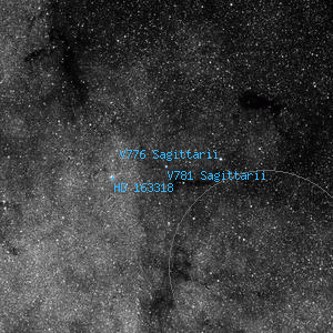 DSS image of V781 Sagittarii