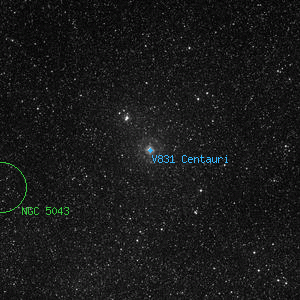 DSS image of V831 Centauri