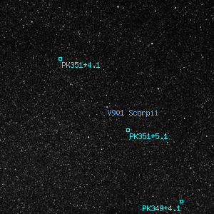 DSS image of V901 Scorpii