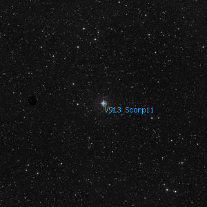 DSS image of V913 Scorpii