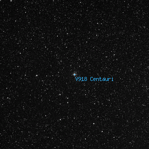 DSS image of V918 Centauri