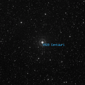 DSS image of V928 Centauri