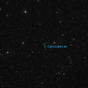 DSS image of X Cassiopeiae