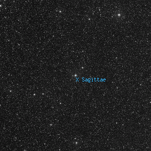 DSS image of X Sagittae
