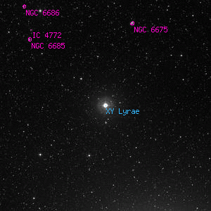 DSS image of XY Lyrae
