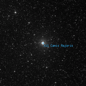 DSS image of Xi1 Canis Majoris