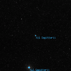 DSS image of Xi1 Sagittarii