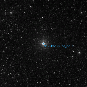 DSS image of Xi2 Canis Majoris