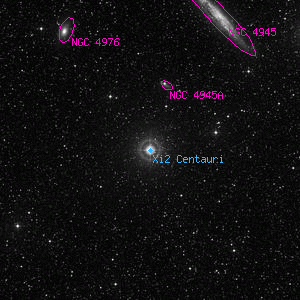 DSS image of Xi2 Centauri