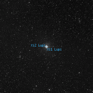DSS image of Xi2 Lupi