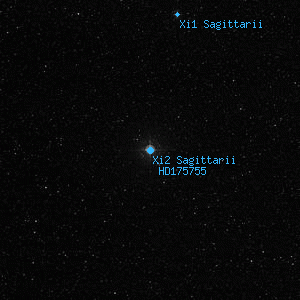 DSS image of Xi2 Sagittarii