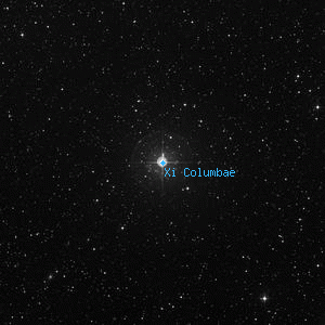 DSS image of Xi Columbae