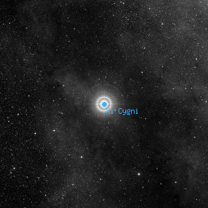 DSS image of Xi Cygni