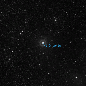 DSS image of Xi Orionis