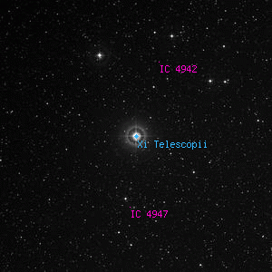 DSS image of Xi Telescopii