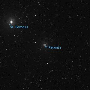DSS image of Y Pavonis