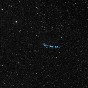 DSS image of YZ Persei