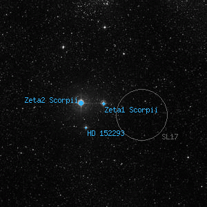 DSS image of Zeta1 Scorpii