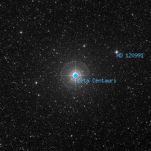 DSS image of Zeta Centauri