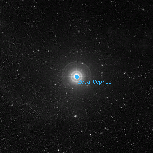 DSS image of Zeta Cephei