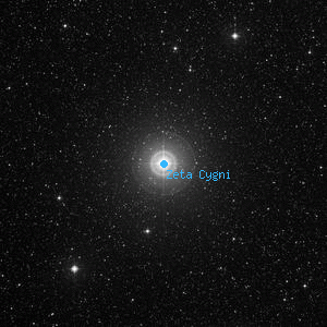 DSS image of Zeta Cygni