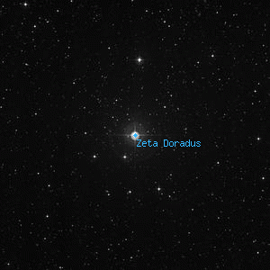 DSS image of Zeta Doradus