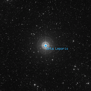 DSS image of Zeta Leporis